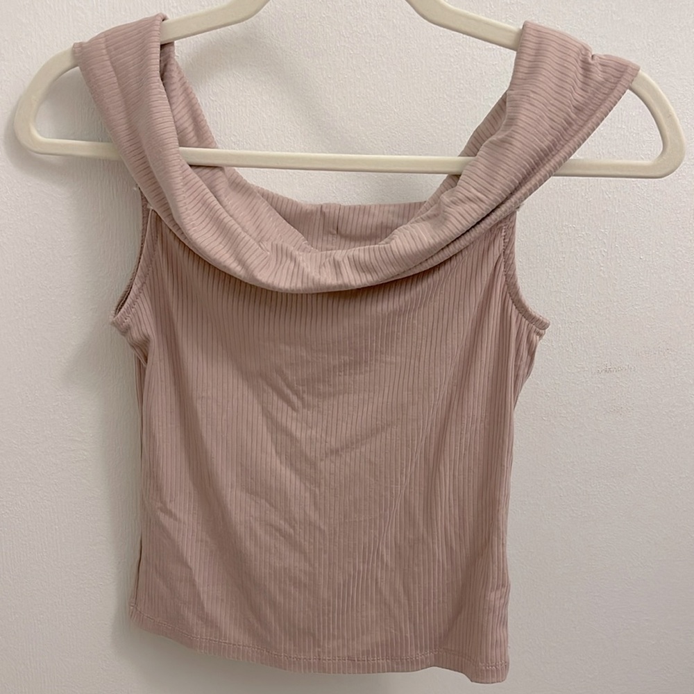 Olive & Oak Off Shoulder Crop Top Winter Dawn Size Small NWT